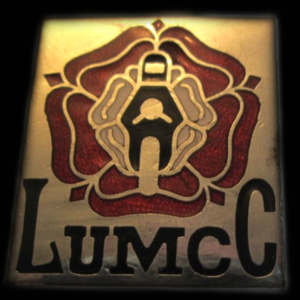 Lancaster University Motor Cycle Club car badge